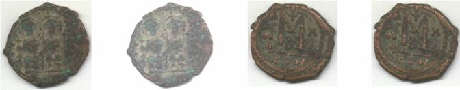 Description: Justin II Follis Constantinople SB-360 F