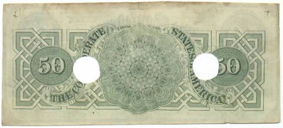 CSA 1862 $50 Back